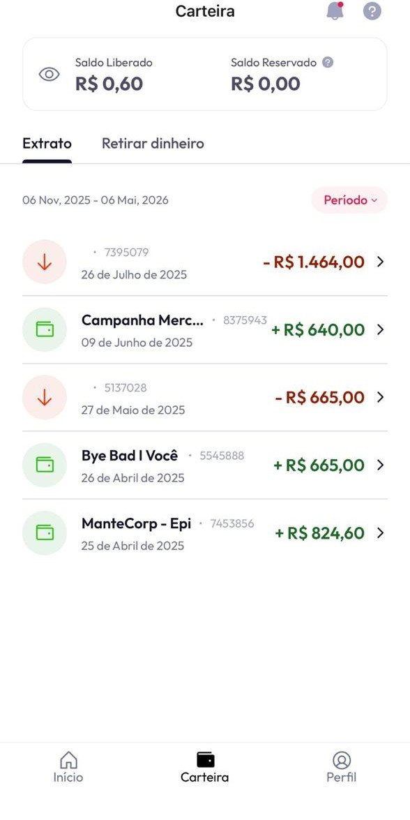 Resultado de campanha de aluna